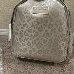 Kendall & Kylie Beige Leopard Backpack